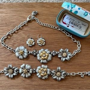 BRIGHTON VINTAGE RETRO GARDEN 3 PIECE SET NWOT & NWT 🐠 BOX